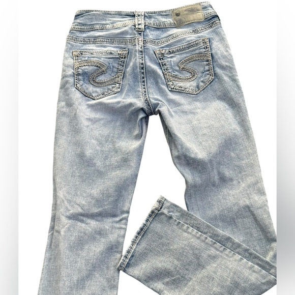 Silver Jeans ladies super stretch mid rise baby boot size 26/31 - Picture 1 of 11